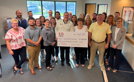 Logansport Savings Bank awards community grant to the Chad Lambert Youth...