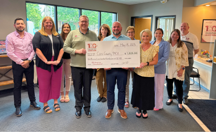Logansport Savings Bank awards community grant to the Cass County Family YMCA