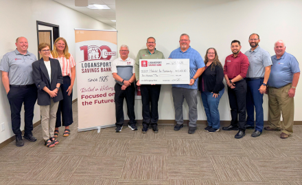 Logansport Savings Bank donates to Habitat for Humanity